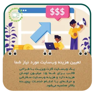 تعیین کنید که وب سایت مورد نیاز شما چقدر هزینه دارد